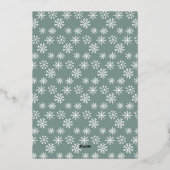 Invitation En Aluminium Élégant vert bleu rouge boho branches Noël (Verso)