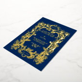 Invitation En Aluminium Élégant victorien 1845 Cartouche (Rotation)