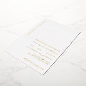 Invitation En Aluminium Élégante calligraphie Moderne Mariage Foil Invitat (Rotation)