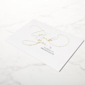Invitation En Aluminium Élégante Calligraphie Script Bridesmaid Merci (Rotation)