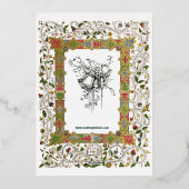 Invitation En Aluminium Élégante époque victorienne 1883 Mariage de style (Verso)