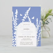 Invitation En Aluminium Elégante Fête des mariées de papillons Feuille du  (Debout devant)