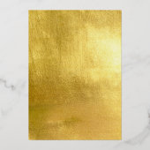 Invitation En Aluminium Élégante Fête des mariées initiale de l'huile méta (Verso)