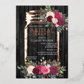 Invitation En Aluminium Elégante Fête des mariées moderne Mason Jar (Recto)