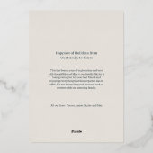 Invitation En Aluminium Élégante photo de famille en vichy formel Joyeuses (Verso)