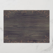 Invitation En Aluminium Élégants Citrouilles de fleurs blanches tombent da (Verso)