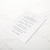 Invitation En Aluminium Eliana Monogramme Mariage classique (Rotation)