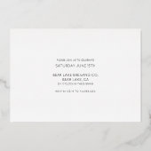 Invitation En Aluminium Elle A Dit Oui Photo Moderne (Verso)