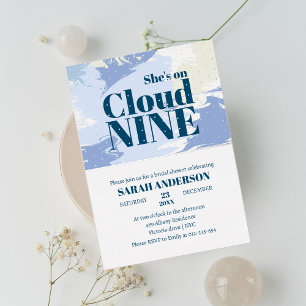 Invitation En Aluminium Elle est sur Cloud Nine Bold Bling Enterrement de
