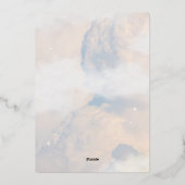 Invitation En Aluminium Elle est sur le nuage 9 Rose Gold Elegant Fête des (Verso)