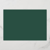Invitation En Aluminium Emeral Green Palm Tree Beach Mariage Enregistrer L (Verso)