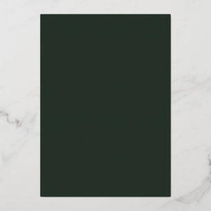 Invitation En Aluminium Emerald Green Mariage Typographie moderne