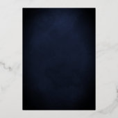 Invitation En Aluminium Émeraude Vert Floral Robe Quinceañera (Verso)