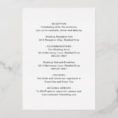 Invitation En Aluminium Emma Elegant Wedding (Verso)