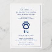 Invitation En Aluminium Empreinte de panthère des Panthers de l'Eastern Il (Recto)