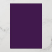 Invitation En Aluminium Encre Abstraite Plum Turquoise moderne (Verso)