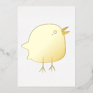 Invitation En Aluminium Enfants oiseau mignon