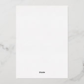Invitation En Aluminium Enfin Mariage (Verso)