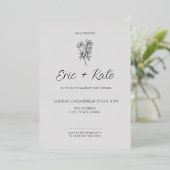 INVITATION EN ALUMINIUM ENREGISTRER LA DATE (Debout devant)