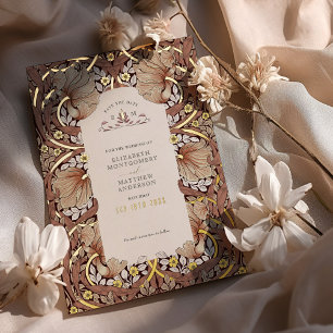 Invitation En Aluminium Enregistrer la date Burnt Sienna Pimpernel Vintage