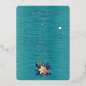 Invitation En Aluminium Enregistrer la date Décembre 2026 Mariage (Recto)