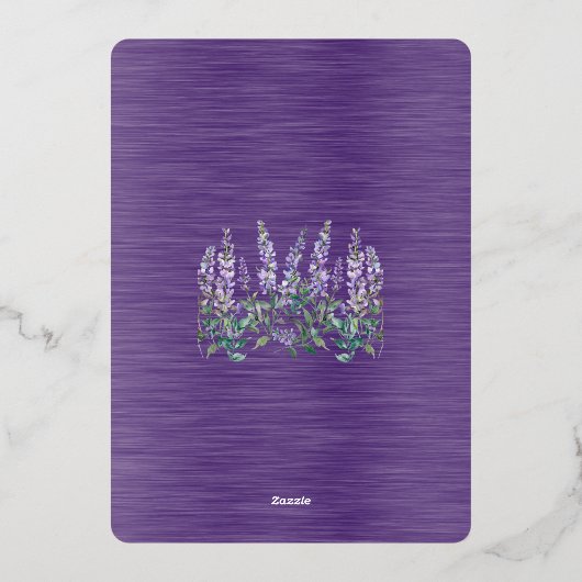 Invitation En Aluminium Enregistrer la date Février 2026 Mariage (Verso)