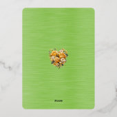 Invitation En Aluminium Enregistrer la date Mariage août 2026 (Verso)