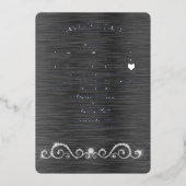 Invitation En Aluminium Enregistrer la date Mariage avril 2026 (Recto)