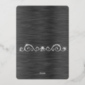 Invitation En Aluminium Enregistrer la date Mariage avril 2026 (Verso)