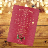 Invitation En Aluminium Enregistrer la date Mariage juillet 2026