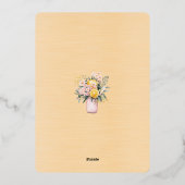 Invitation En Aluminium Enregistrer la date novembre 2026 Mariage (Verso)