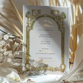 Invitation En Aluminium Enregistrer la date Victorian Royal Elegance Maria