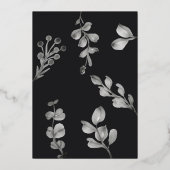 Invitation En Aluminium Enregistrer le Mariage de date Argent (Verso)