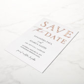 Invitation En Aluminium Enregistrer l'invitation Date Foil (Rotation)