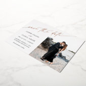 Invitation En Aluminium Enregistrer l'invitation Date Foil (Rotation)