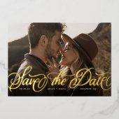 Invitation En Aluminium Enregistrer l'invitation de date (Recto)