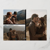 Invitation En Aluminium Enregistrer l'invitation de date (Verso)