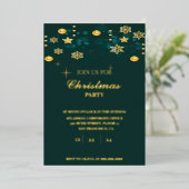 Invitation En Aluminium Ensemble de fête de Noël (Debout devant)