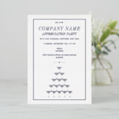 Invitation En Aluminium Entreprise Appréciation Champagne Tower Business (Debout devant)