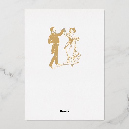 Invitation En Aluminium Époque victorienne Art Nouveau Altar par Anton Sed (Verso)