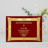 Invitation En Aluminium Ere victorienne 1845 Cadre de style Rococo baroque (Debout devant)