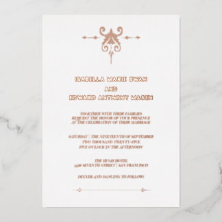 Invitation En Aluminium Eternal Love Twilight Bella et Edward Mariage