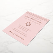 Invitation En Aluminium Étoile Bat mitzvah à rayures traditionnelle de Dav (Rotation)