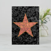 Invitation En Aluminium Étoile d'Hollywood (Debout devant)