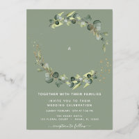 Eucalyptus Arrière - plan vert Mariage vert