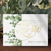 Invitation En Aluminium Eucalyptus Foliage Rien De Fancy Just Love Mariage