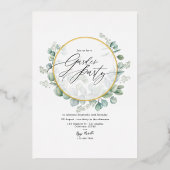 Invitation En Aluminium Eucalyptus Géométrique Herbarium (Recto)