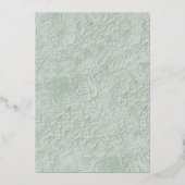 Invitation En Aluminium Eucalyptus Mariage géométrique Real (Verso)