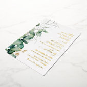 Invitation En Aluminium Eucalyptus Mariage vert (Rotation)
