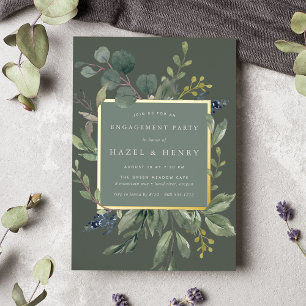 Invitation En Aluminium Eucalyptus & Sage